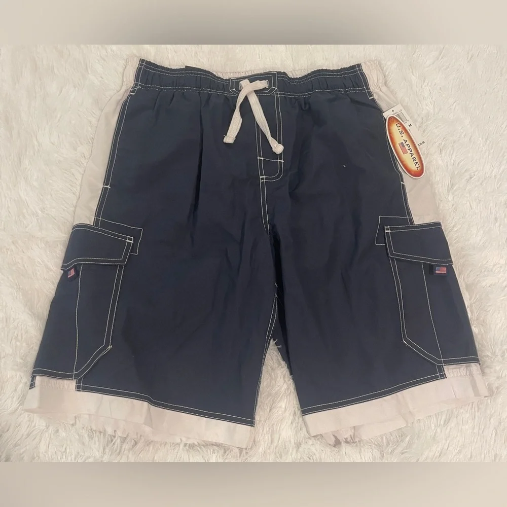 NWT US‎ Apparel Islander 5 Pocket Mens swim Shorts/Trunks Swimsuit size M